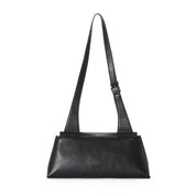 SOFIA Vegan Baguette Shoulder Bag - Black