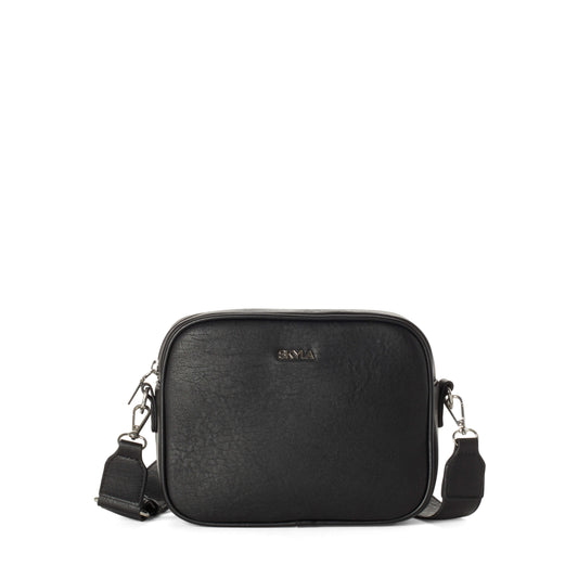 ALICIA Vegan Crossbody Bag - Black