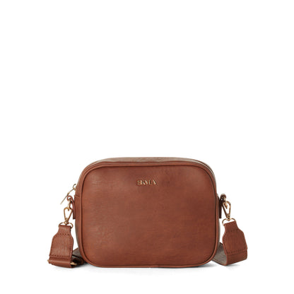 ALICIA Vegan Crossbody Bag - Chestnut