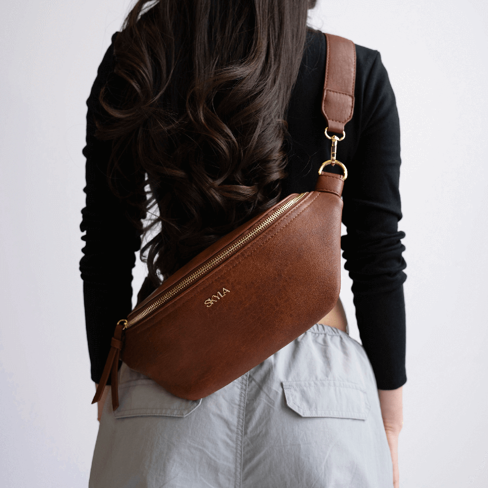 ANOUK Vegan Belt Bag - Chestnut