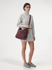 Sac en nylon convertible ASHLEY - Bordeaux