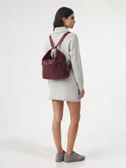 Sac en nylon convertible ASHLEY - Bordeaux