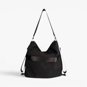 ASHLEY Convertible Nylon Bag - Black