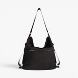 ASHLEY Convertible Nylon Bag - Black