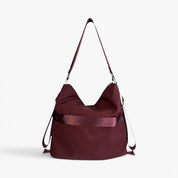 Sac en nylon convertible ASHLEY - Bordeaux