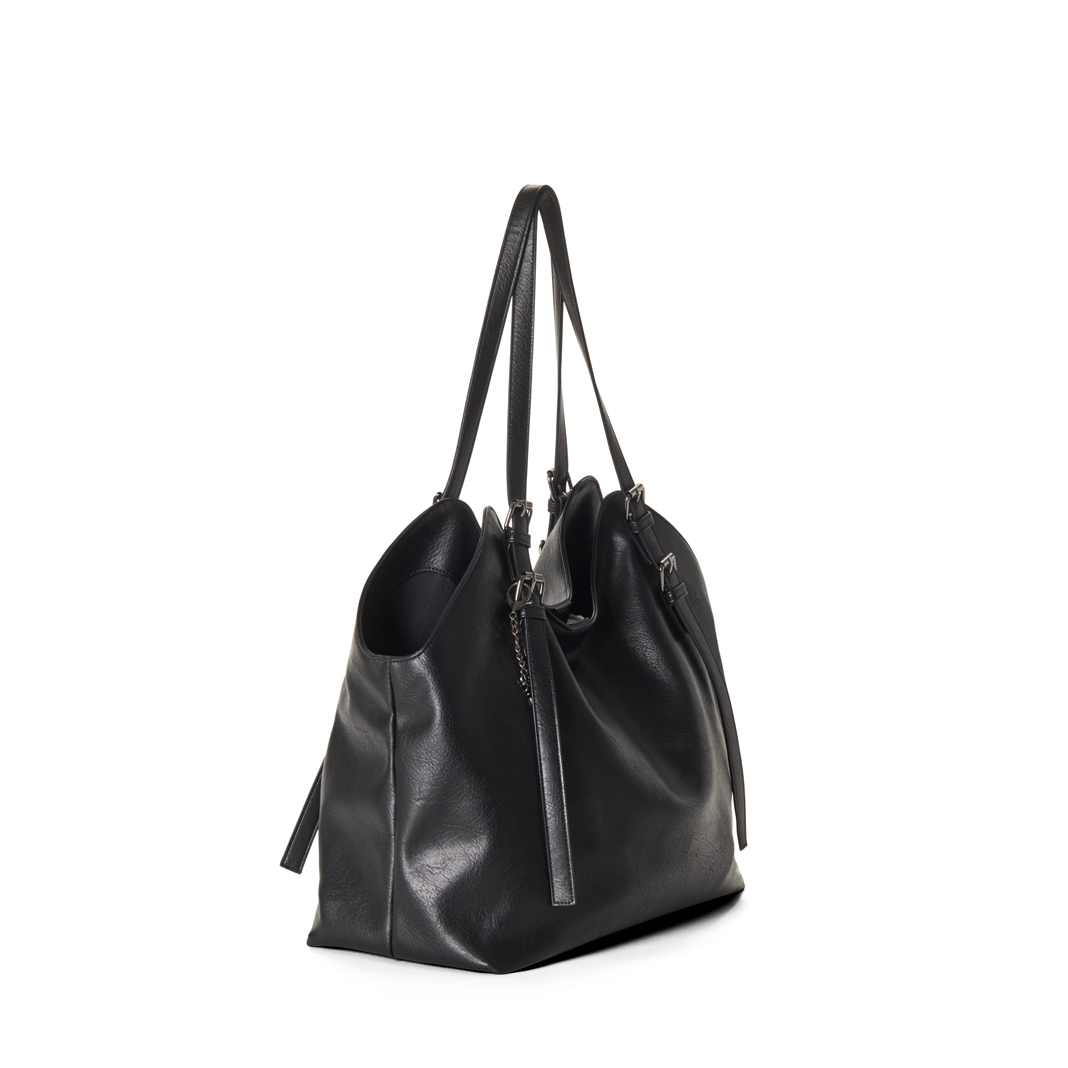 BASIA sac fourre-tout souple vegan - Noir