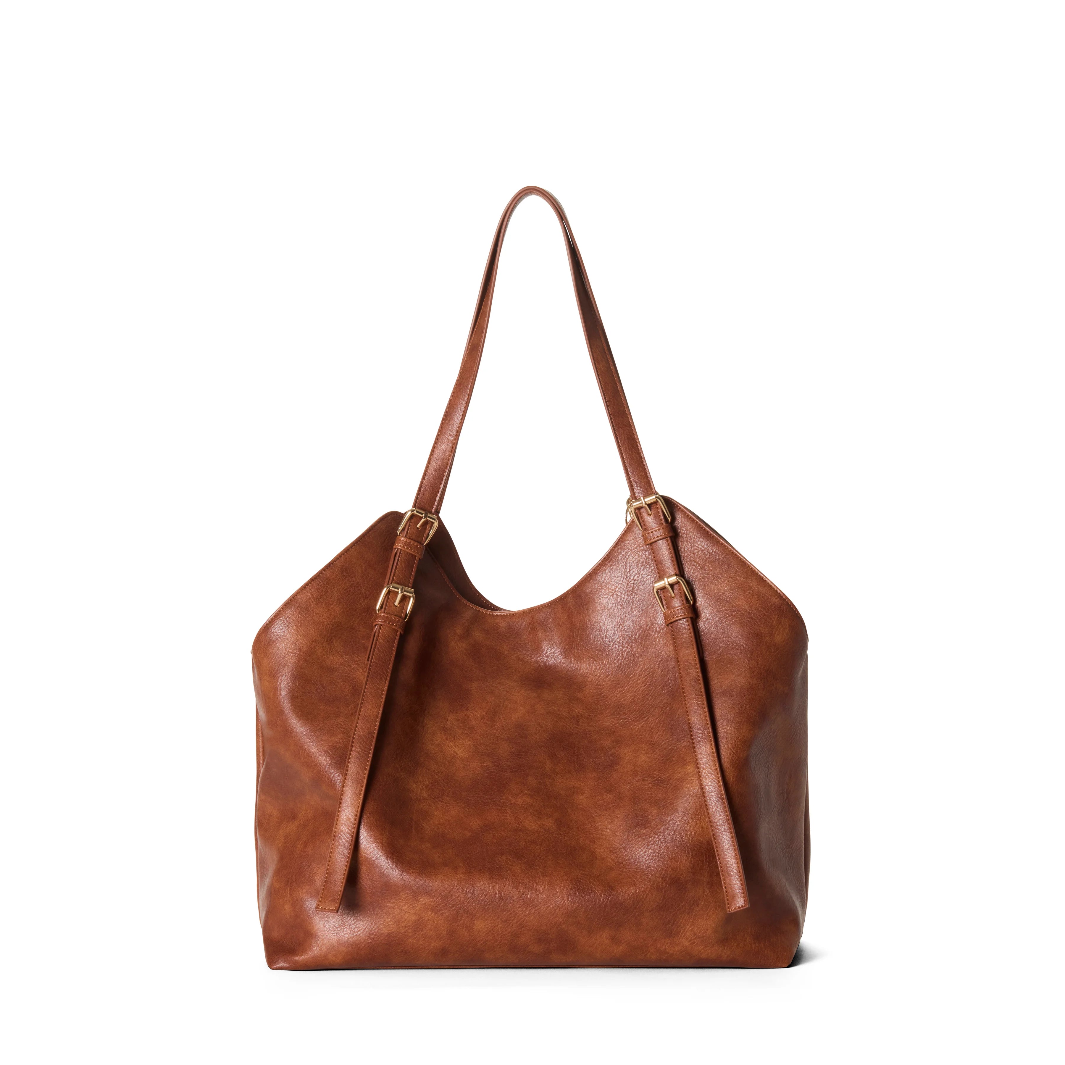 BASIA sac fourre-tout souple vegan - Cognac