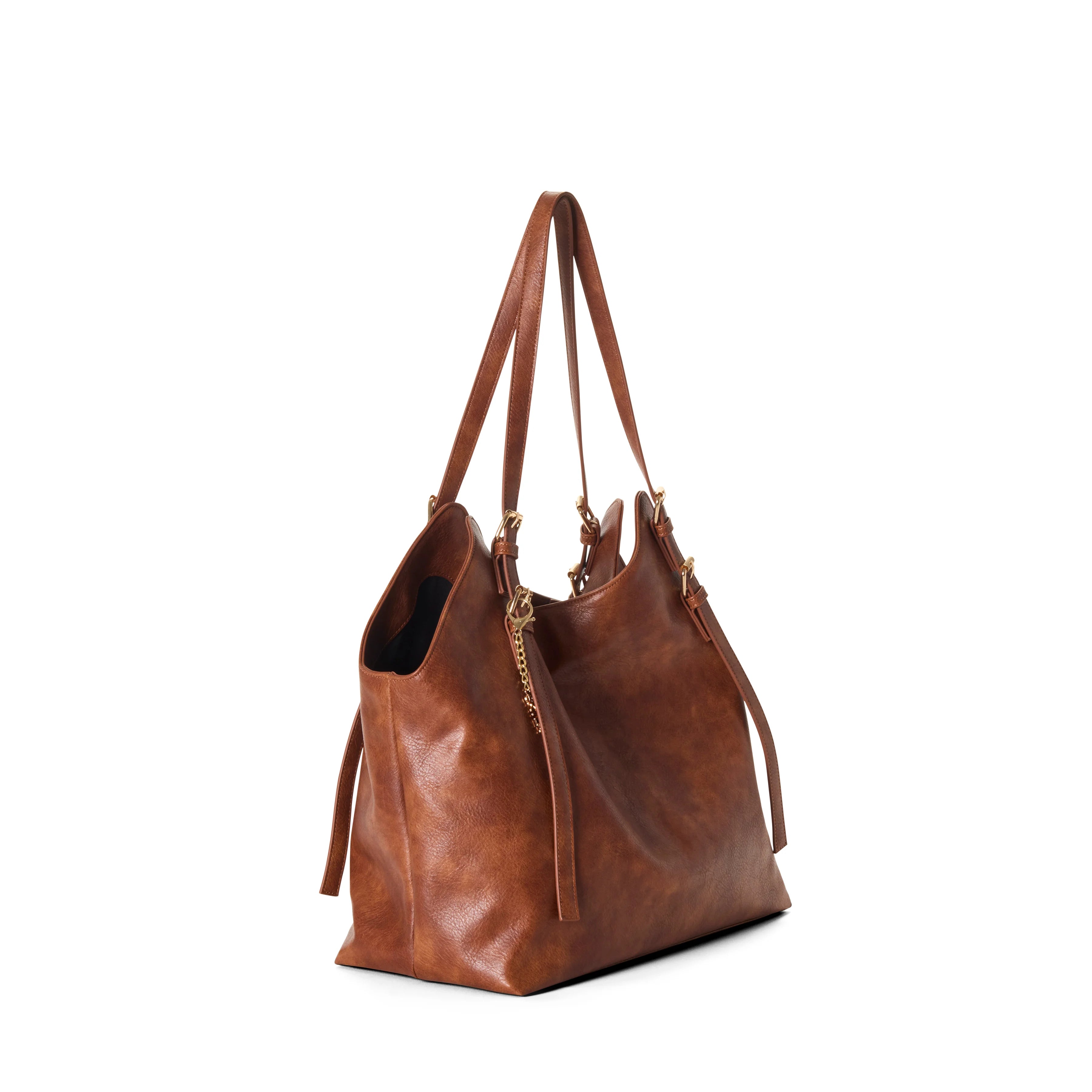 BASIA sac fourre-tout souple vegan - Cognac