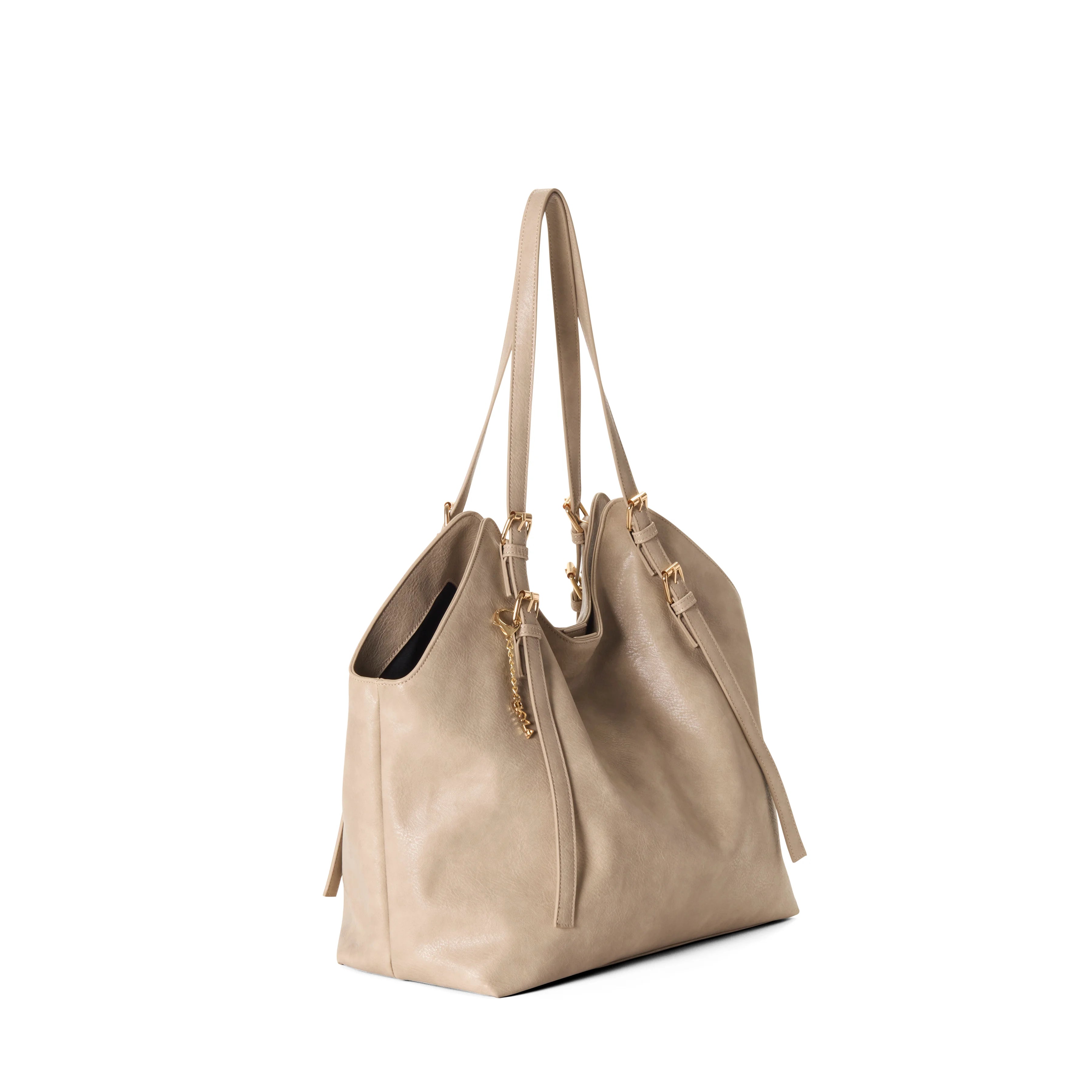 BASIA sac fourre-tout souple vegan - Sable