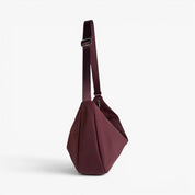 CHLOE Oversized Nylon Crossbody Bag - Bordeaux