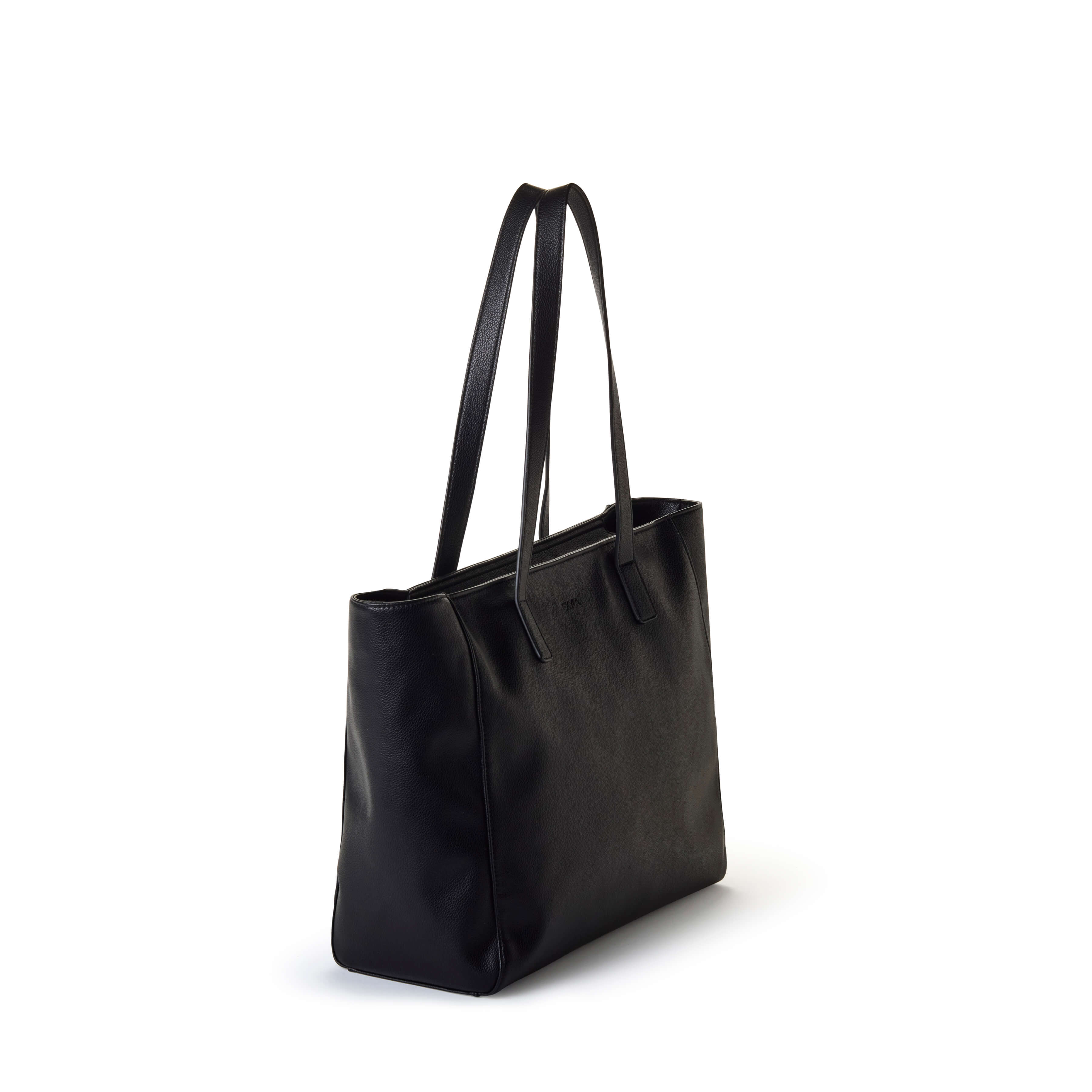 ELIZABETH Large Shopper Tote Bag - Black