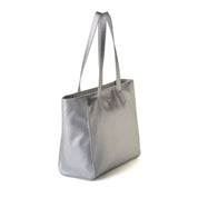 ELIZABETH Large Shopper Tote Bag - Silver