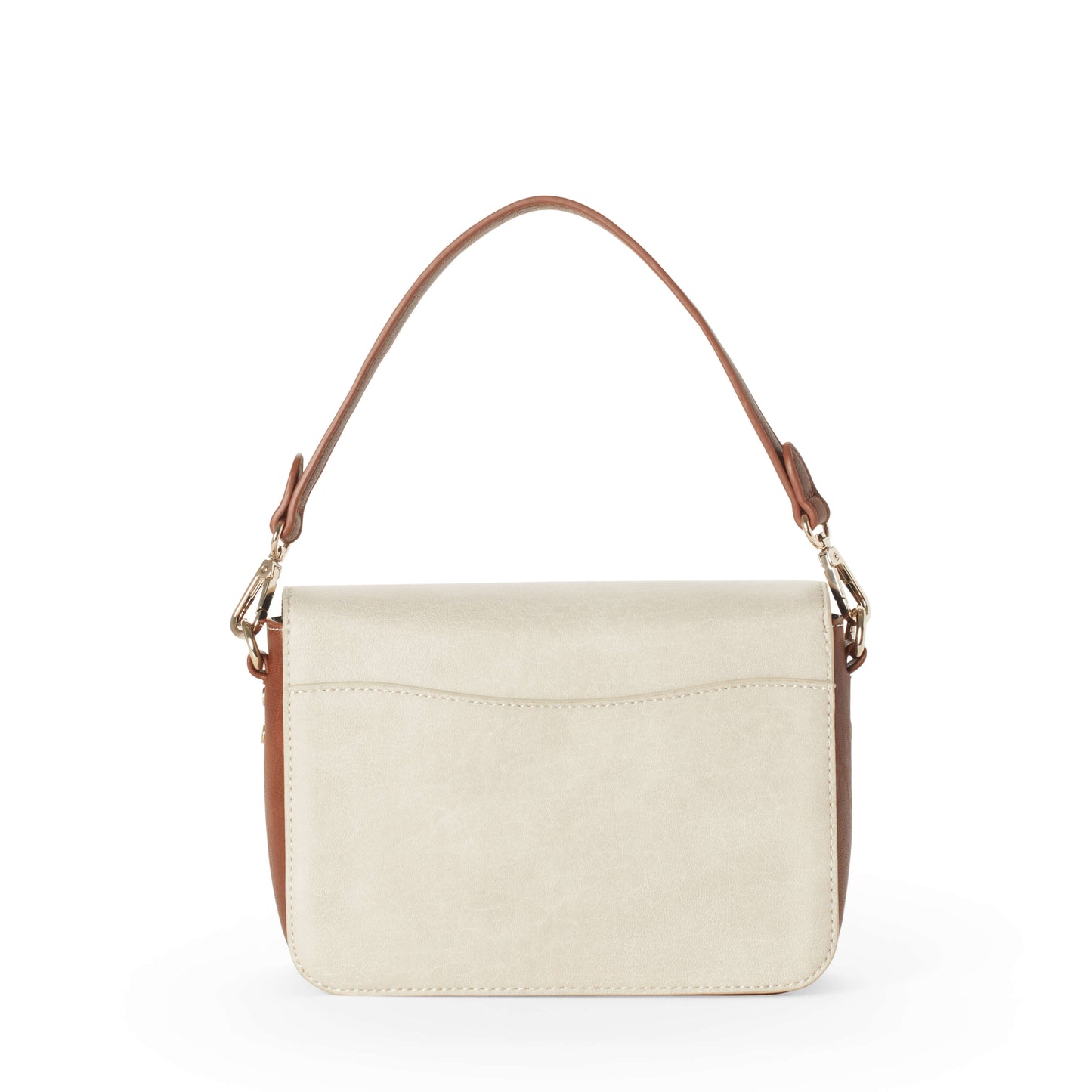 GRACIE Small Vegan Shoulder Bag - Latte