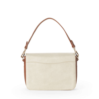 GRACIE Small Vegan Shoulder Bag - Latte