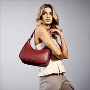 CHARLIE Vegan Shoulder Bag - Auburn