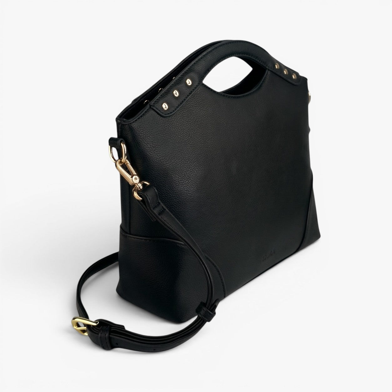 KIARA Top-Handle Bag With Removable Crossbody Strap - Black