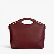 KIARA Top-Handle Bag With Removable Crossbody Strap - Bordeaux