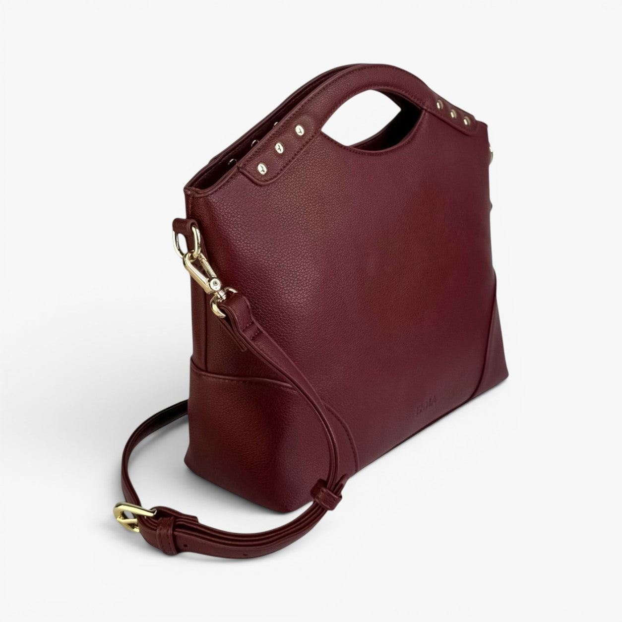 KIARA Top-Handle Bag With Removable Crossbody Strap - Bordeaux