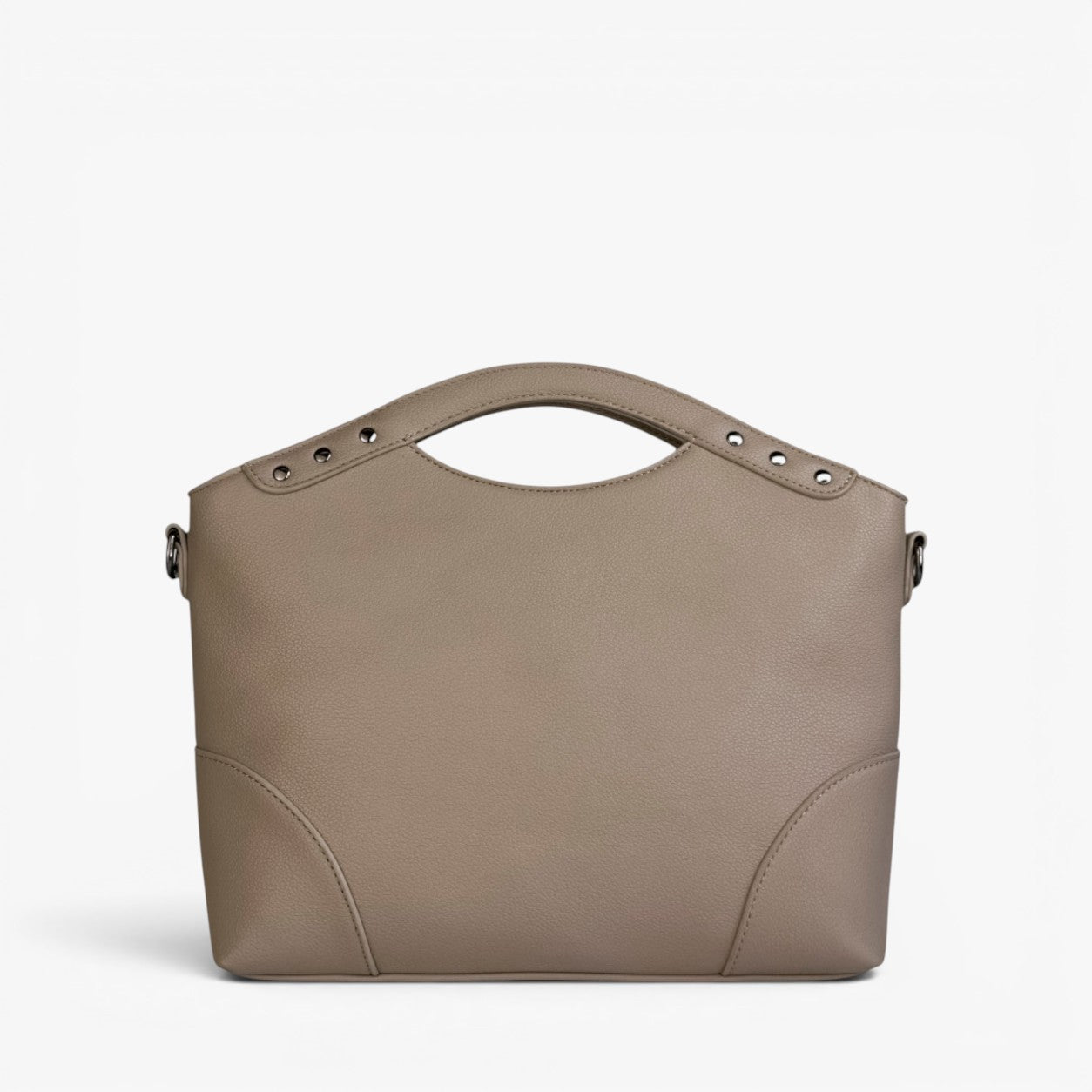 KIARA Top-Handle Bag With Removable Crossbody Strap - Taupe