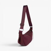 LUNA Nylon Crossbody Bag - Bordeaux