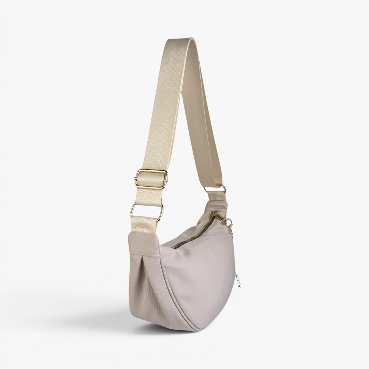 LUNA Nylon Crossbody Bag - Creme