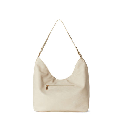 MARY Vegan Crossbody Hobo Bag - Latte