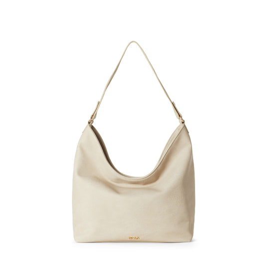 MARY Vegan Crossbody Hobo Bag - Latte