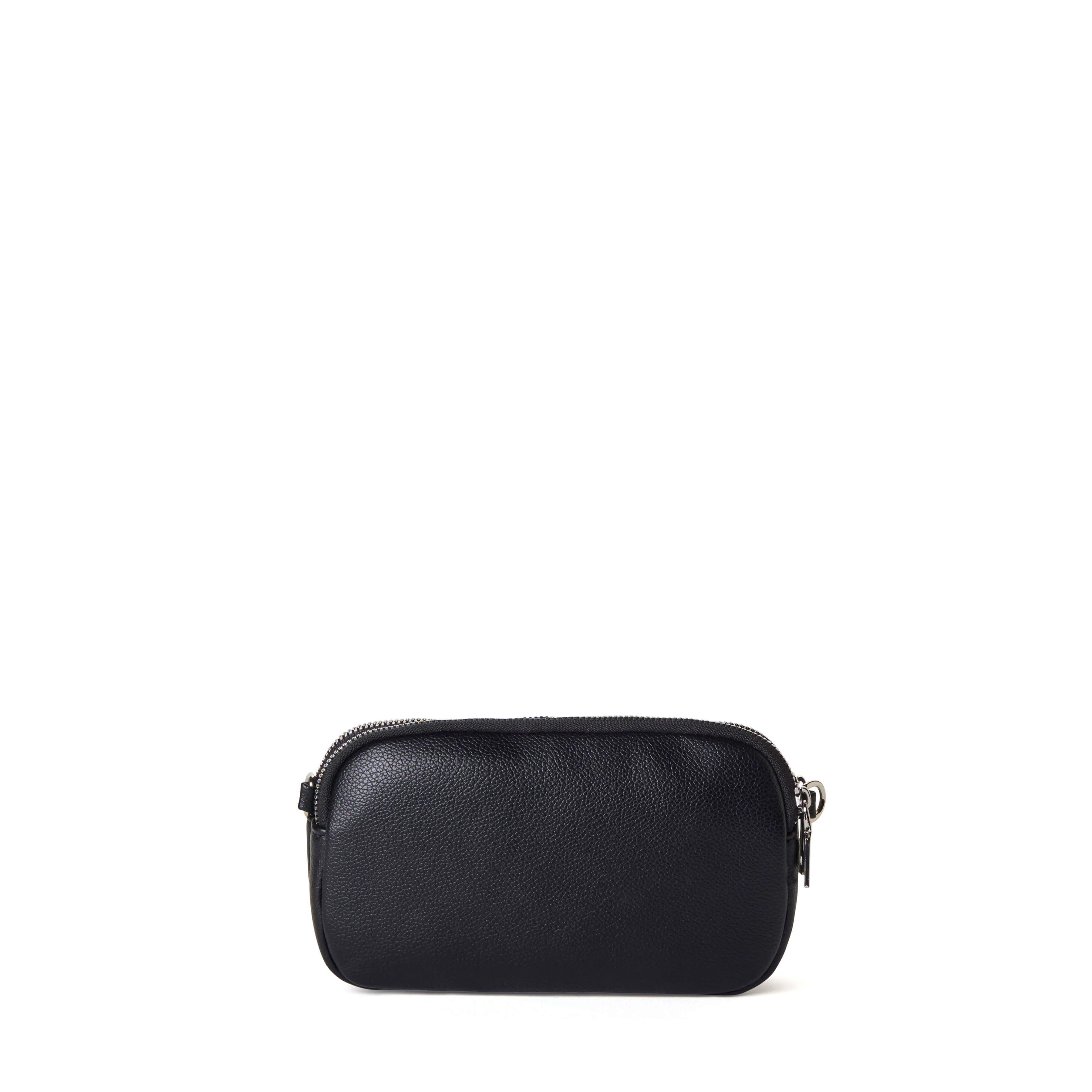 MILA 3-Compartment Mini Crossbody Bag - Black