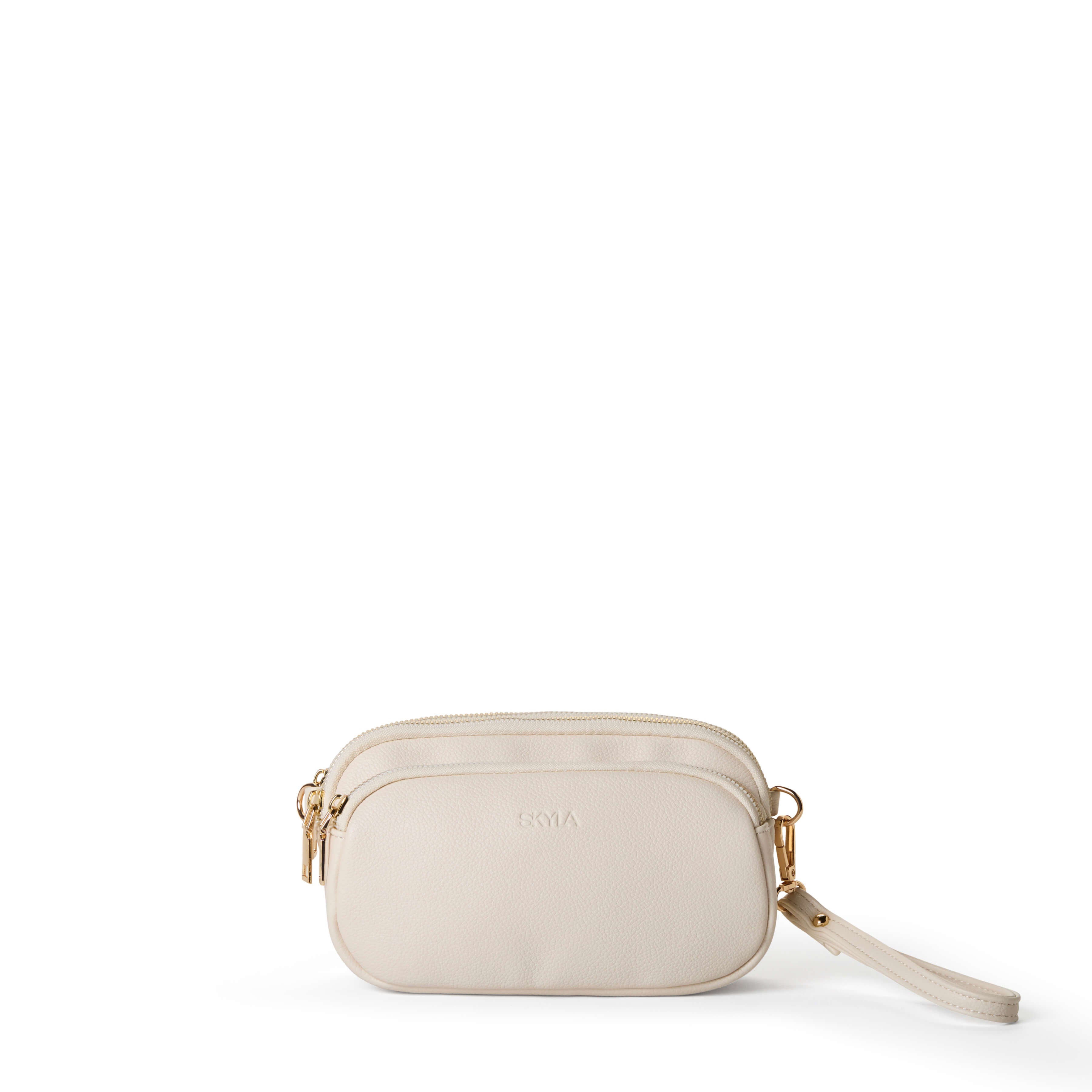 MILA 3-Compartment Mini Crossbody Bag - Ivory