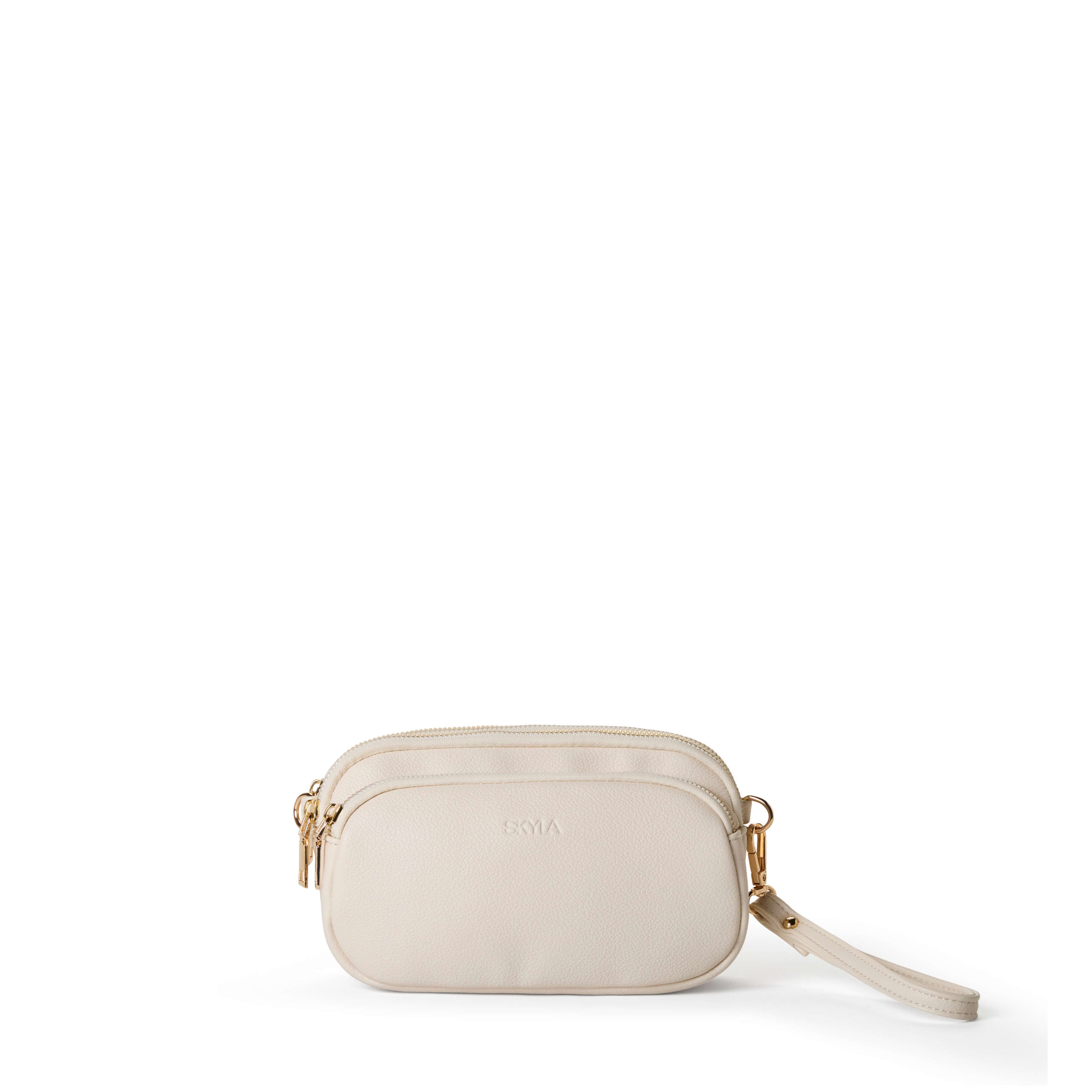 MILA Ivory 3-Compartment Mini Crossbody | SKYLA