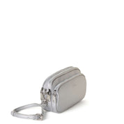 MILA 3-Compartment Mini Crossbody Bag - Silver