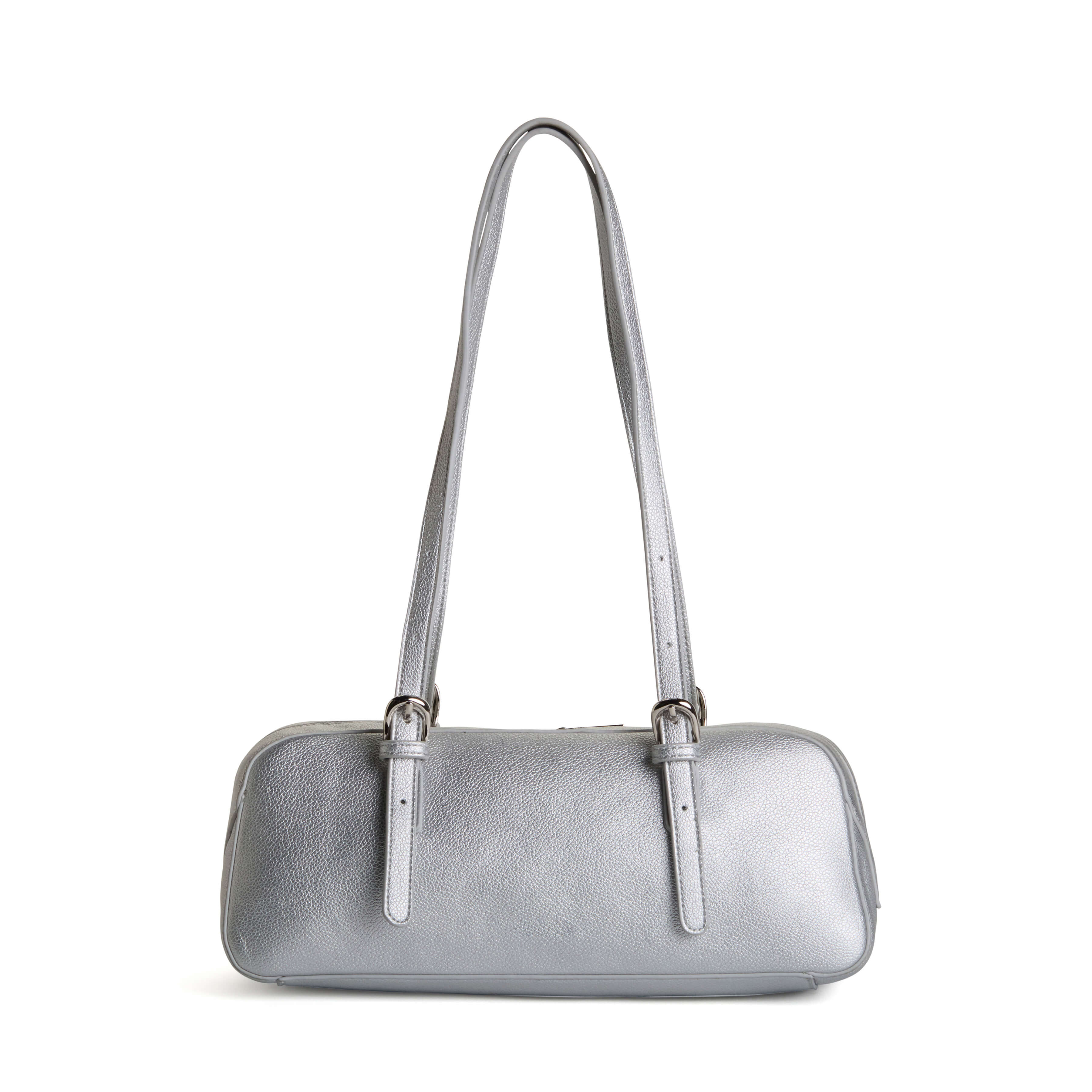 OLIVIA Baguette Bag - Silver