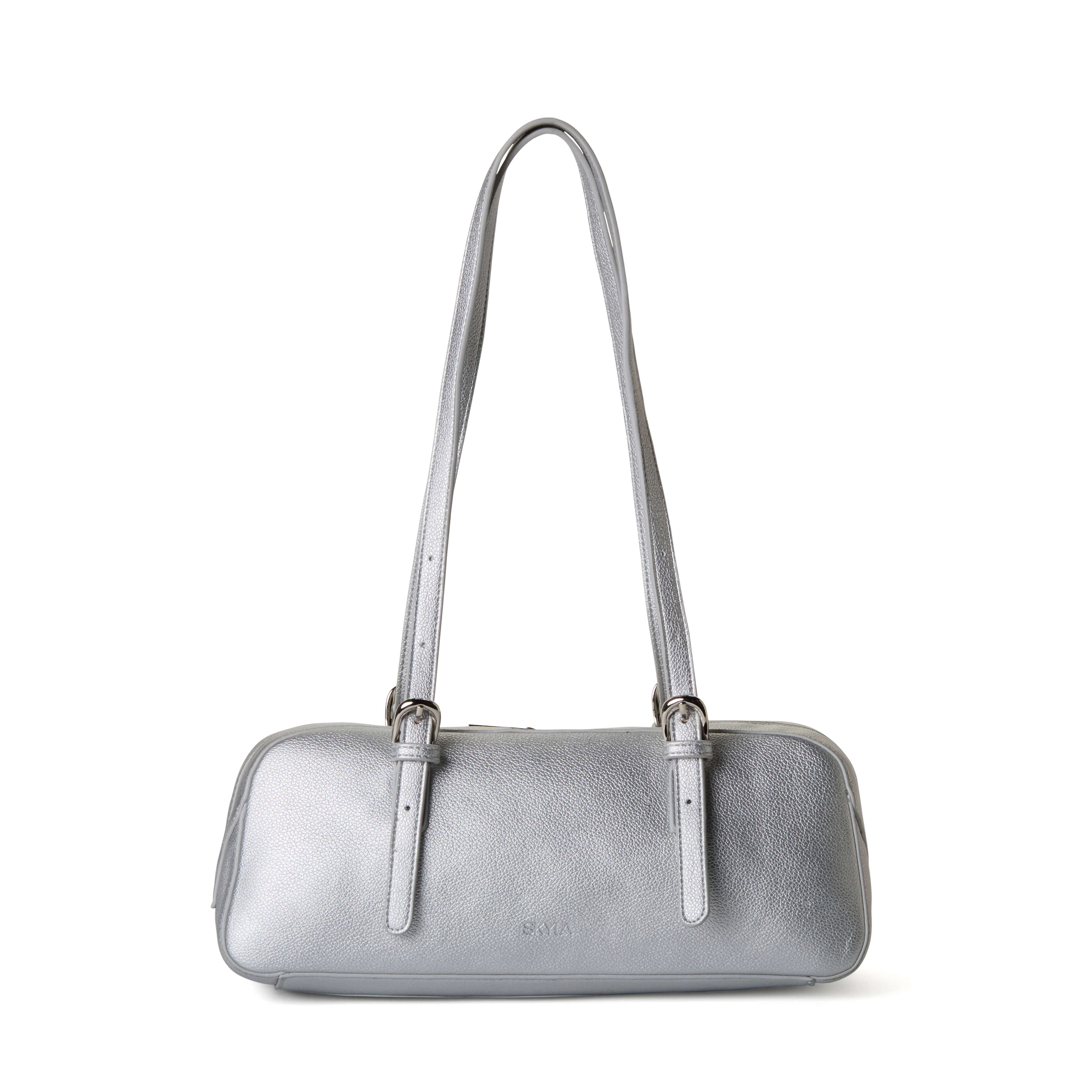 OLIVIA Baguette Bag - Silver