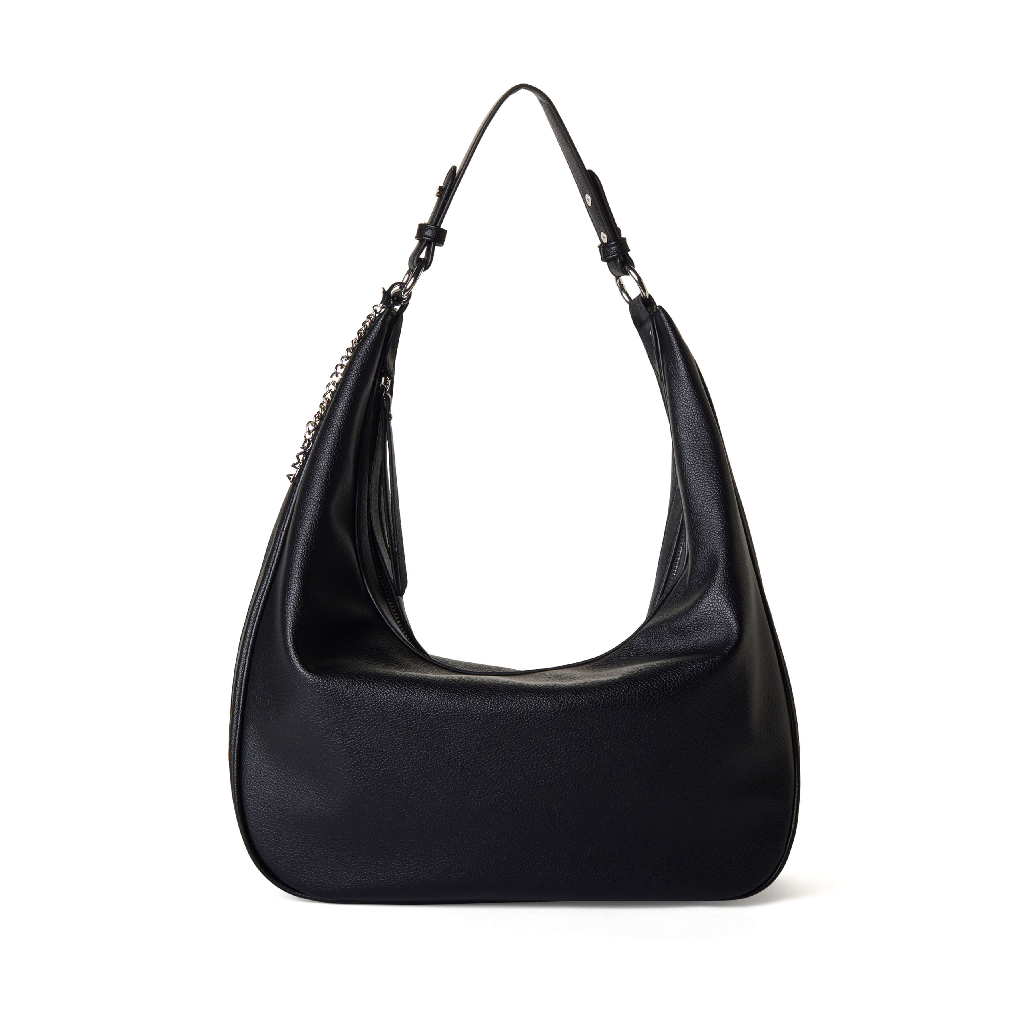 REBECCA Hobo Shoulder Bag - Black