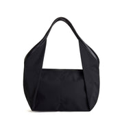 VICTORIA Nylon Shoulder Bag Tote - Black