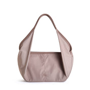 VICTORIA Nylon Shoulder Bag Tote - Stone