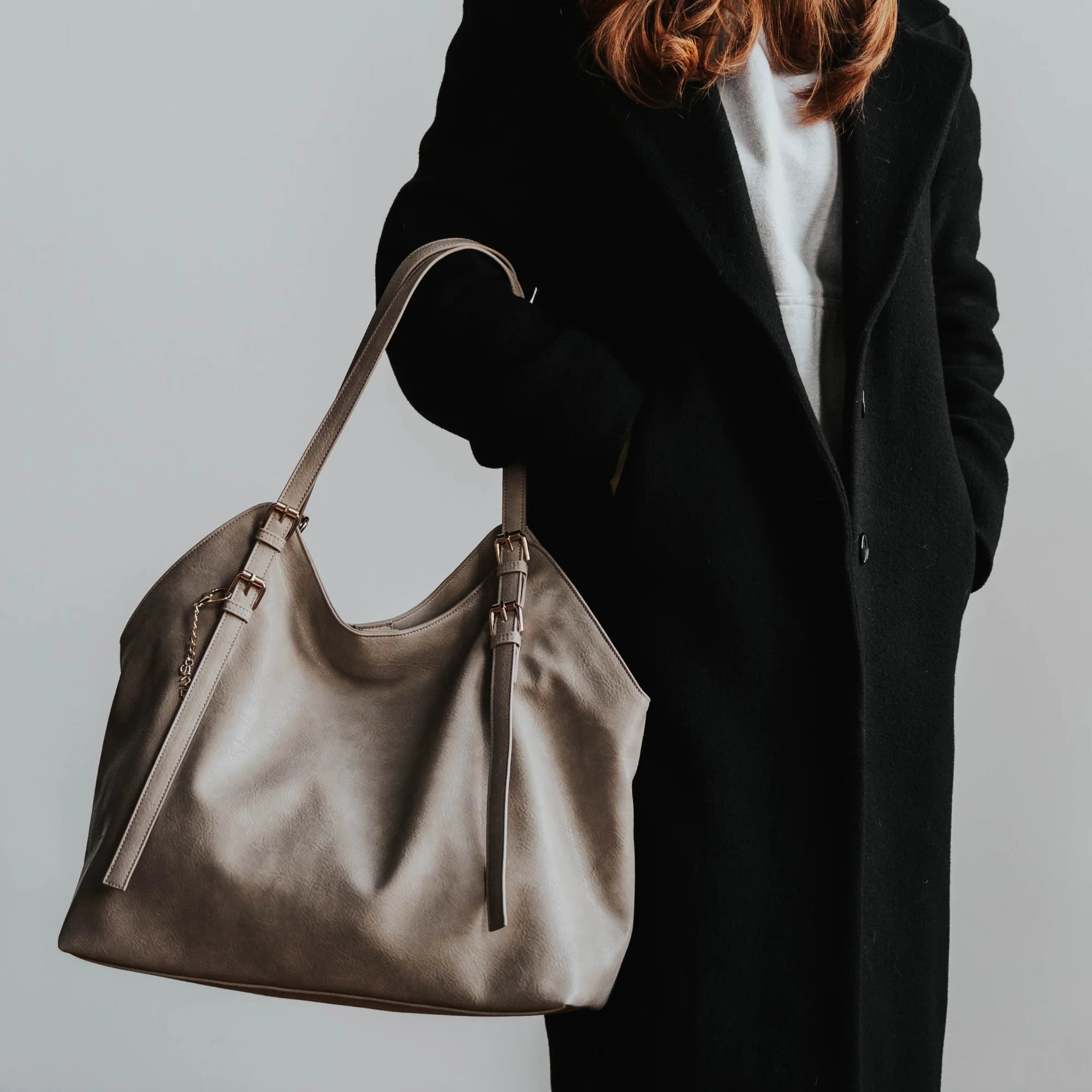 BASIA sac fourre-tout souple vegan - Sable