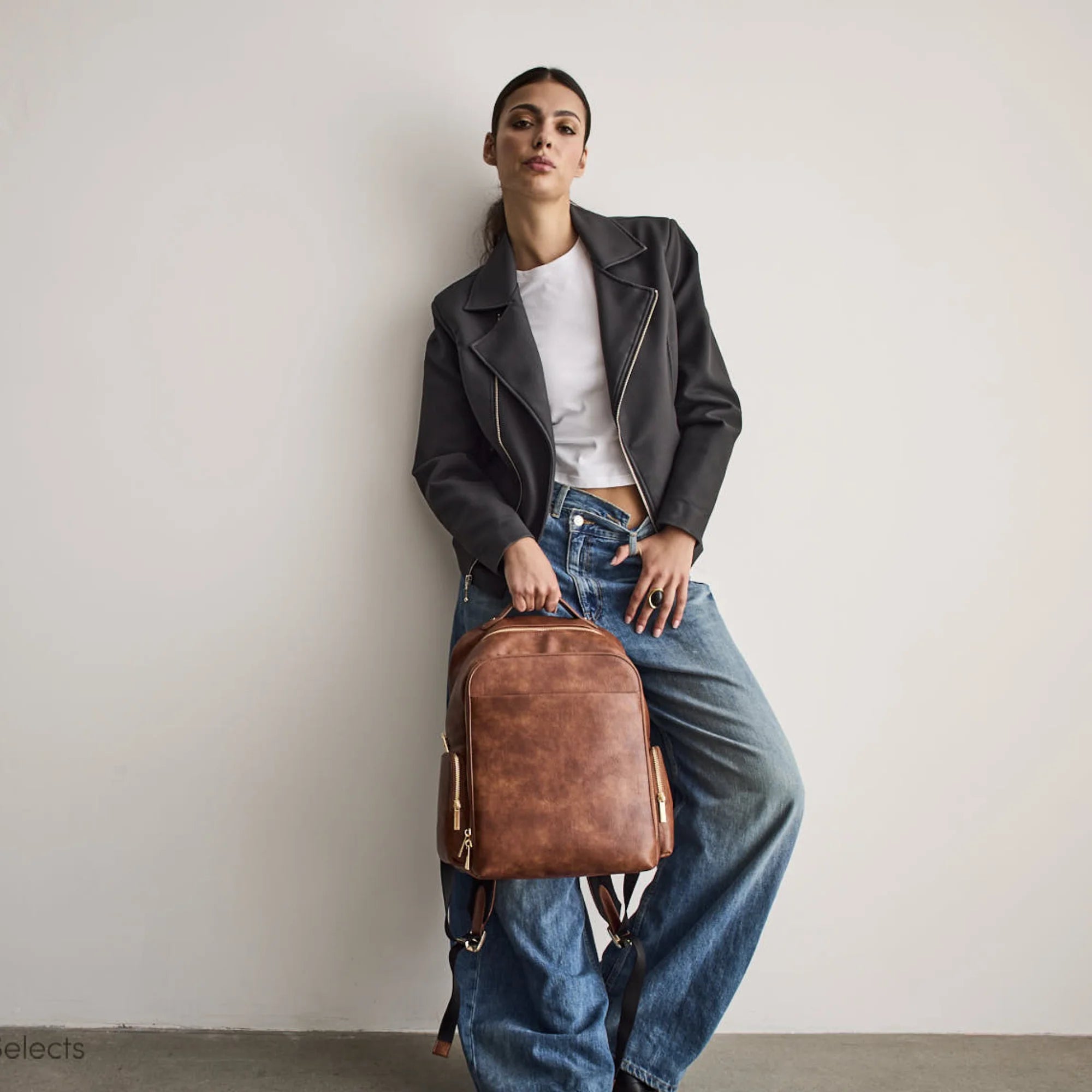 KENYA Vegan Travel Backpack - Cognac