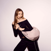 CHLOE Grand sac hobo souple en nylon (24L) - Gris