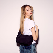 REA Sac besace souple en nylon - Noir