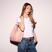 REBECCA Hobo Shoulder Bag - Blush
