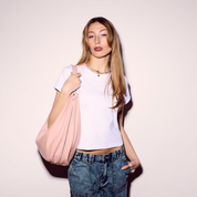 REBECCA Hobo Shoulder Bag - Blush