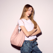 REBECCA Hobo Shoulder Bag - Blush