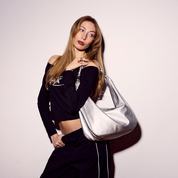 REBECCA Hobo Shoulder Bag - Silver