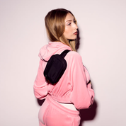 ZOE Petit sac bandoulière et banane en nylon - Noir