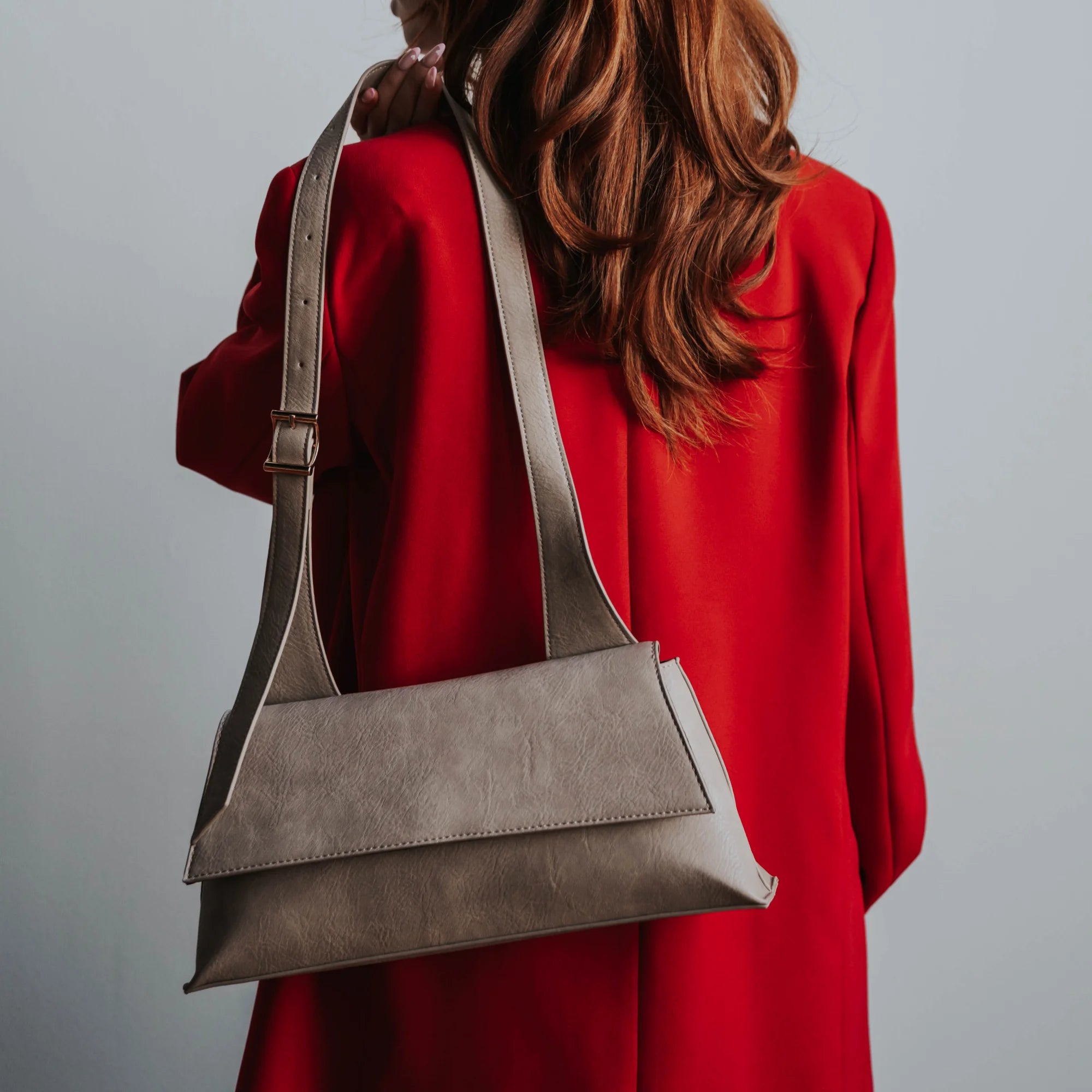 SOPHIA sac à épaule baguette, vegan - Sable