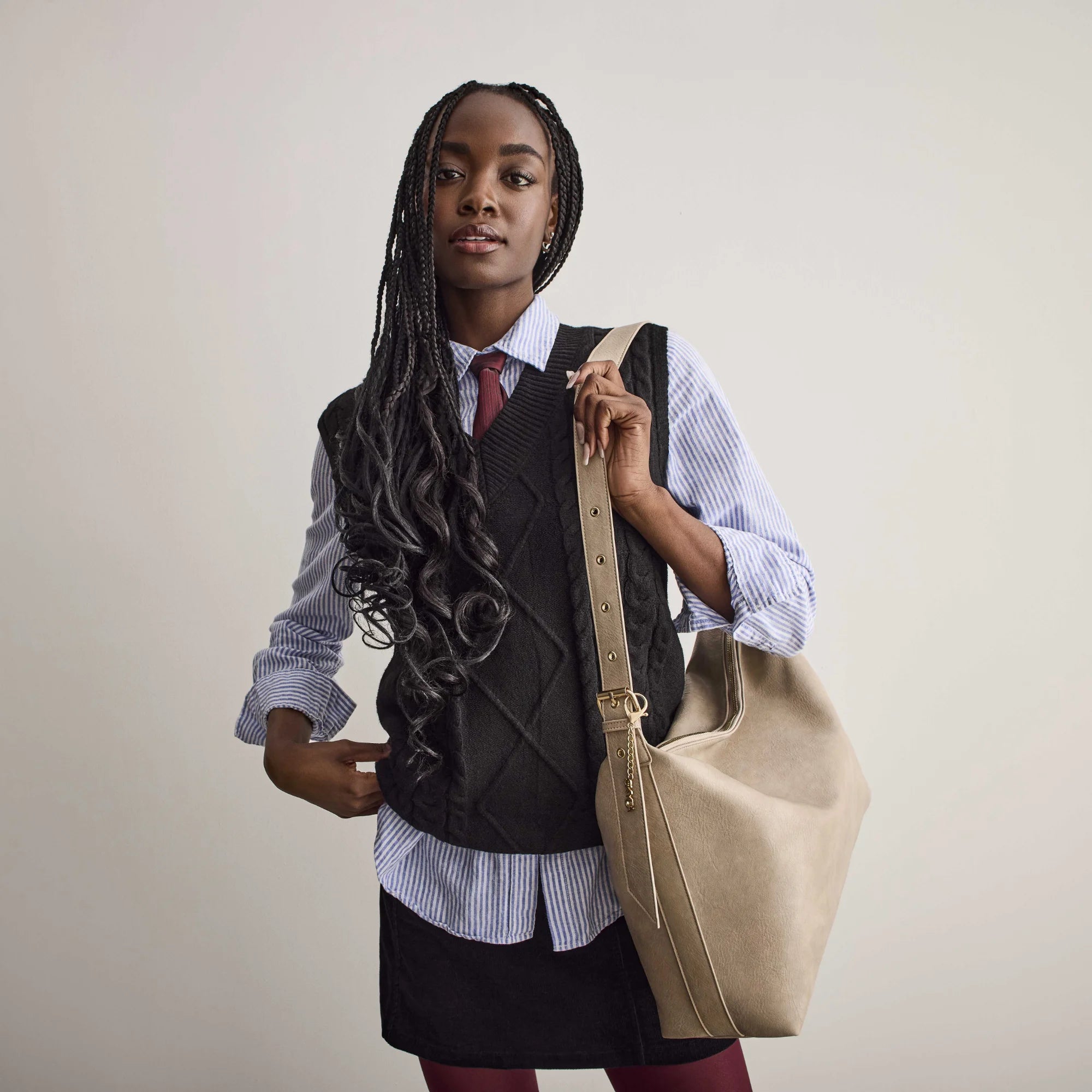 VALERIE sac à bandoulière vegan - Cognac