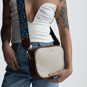 ALICIA Vegan Crossbody Bag - Latte